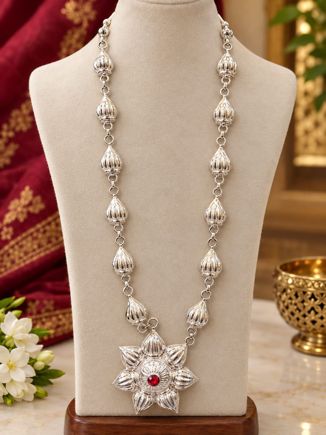 Ganesha - silver modak Haar